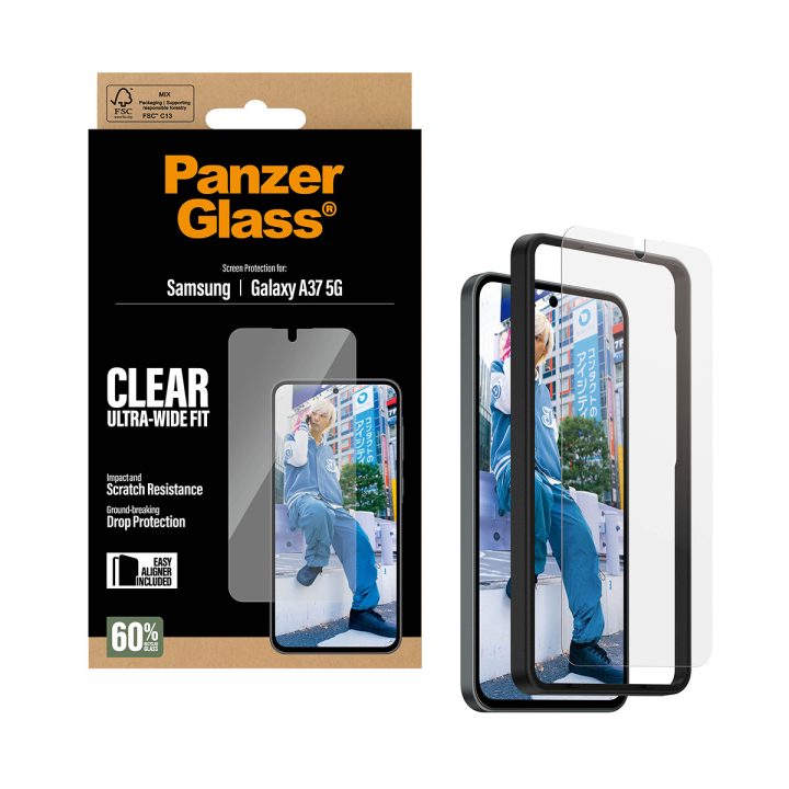 PanzerGlass ® Screen Protector Samsung Galaxy A37 5G | Ultra-Wide Fit…