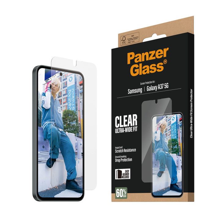 PanzerGlass ® Screen Protector Samsung Galaxy A37 5G | Ultra-Wide Fit…