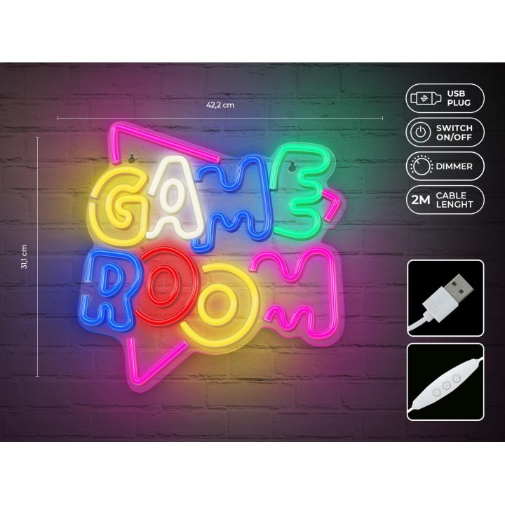 Forever Neon Plexi LED Game Lamp Multicolor Neolia (RTV100476)