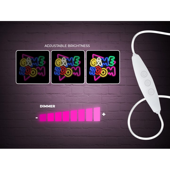 Forever Neon Plexi LED Game Lamp Multicolor Neolia (RTV100476)