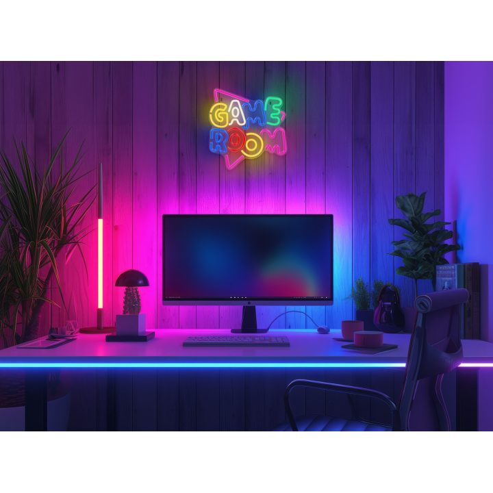 Lâmpada Forever neon plexi LED game color multicolor neolia…