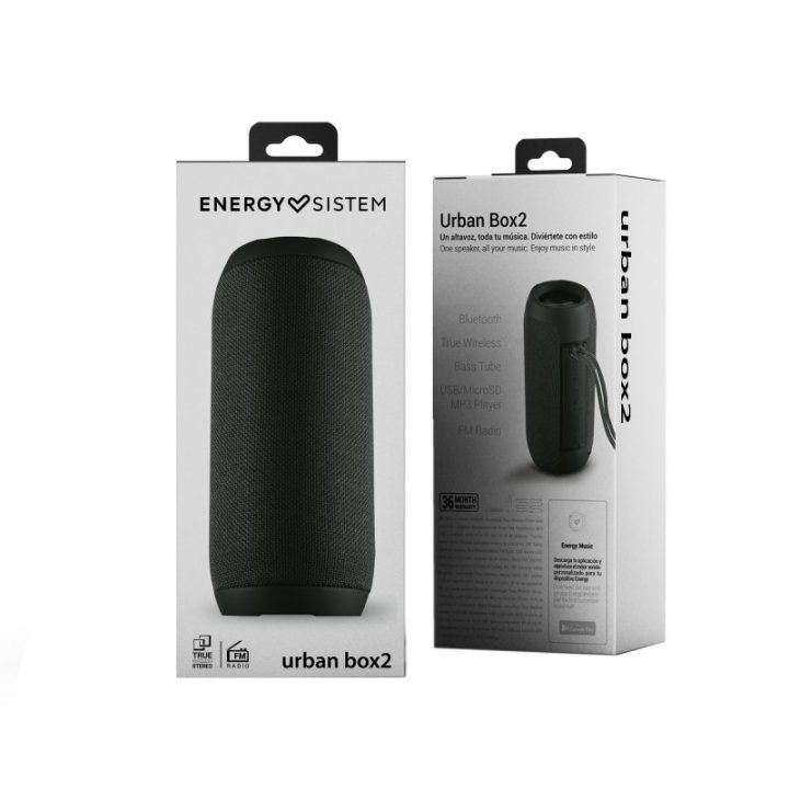 Energy Sistem Urban Box 2 Onyx 10W-TWS Speaker - Bluetooth…