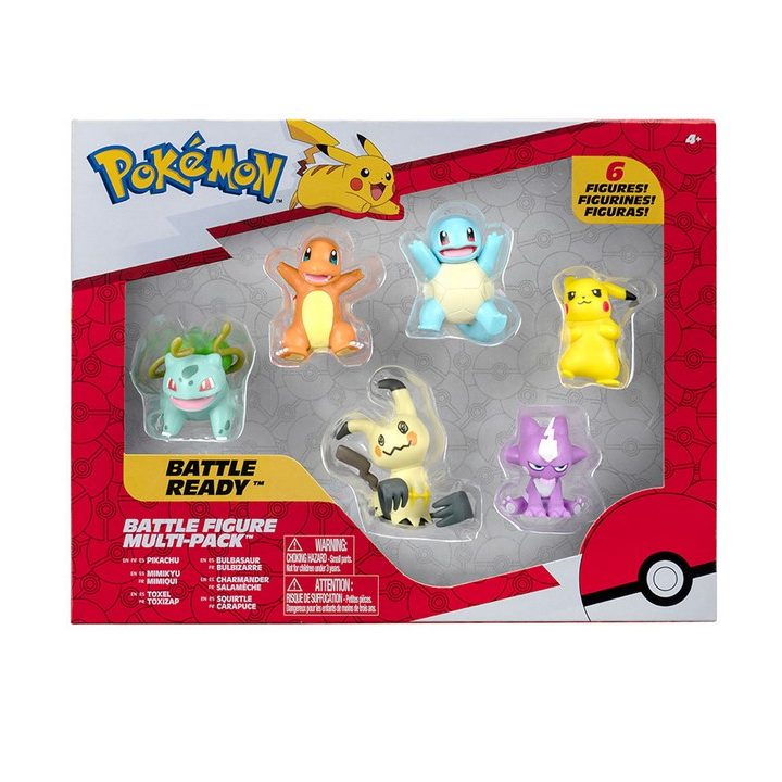 Jazwares Figuras Pokémon multipack 6 (63222684)