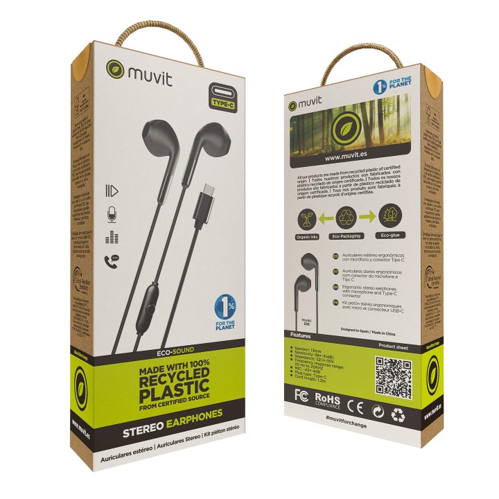 Muvit E58 wired headphones (MCHPH0008)