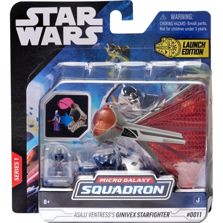 Figura Jazwares Star Wars nave 8cm Ginivex Class Starfighter e figura…