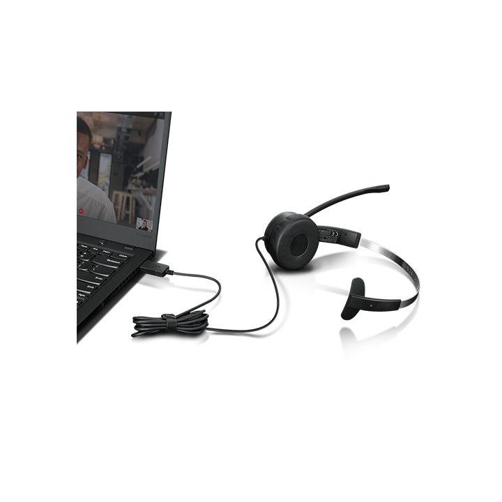 Lenovo 100 Wired Over-Ear Headset