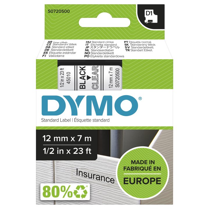 Etiquetas autênticas DYMO D1 | impressão preta sobre fundo…