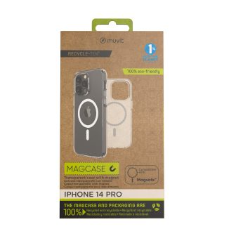 Funda Muvit recycletek MagSafe para Apple iPhone 14 pro transparente…