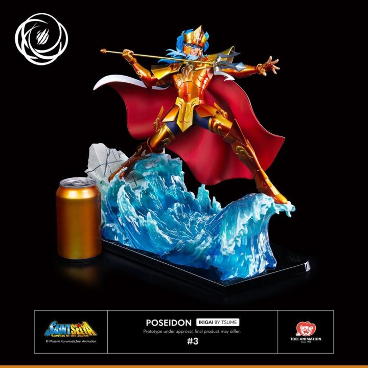 Figura tsume art saint seiya poseidon resina escala 1-6 ikigai…
