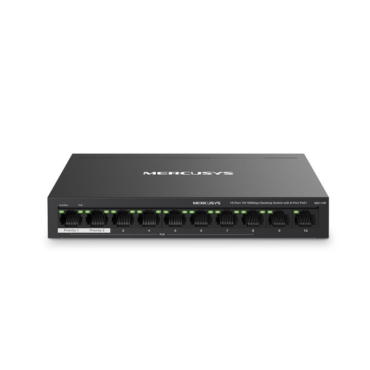 Mercusys MS110P Managed Fast Ethernet (10/100) Power over Ethernet…