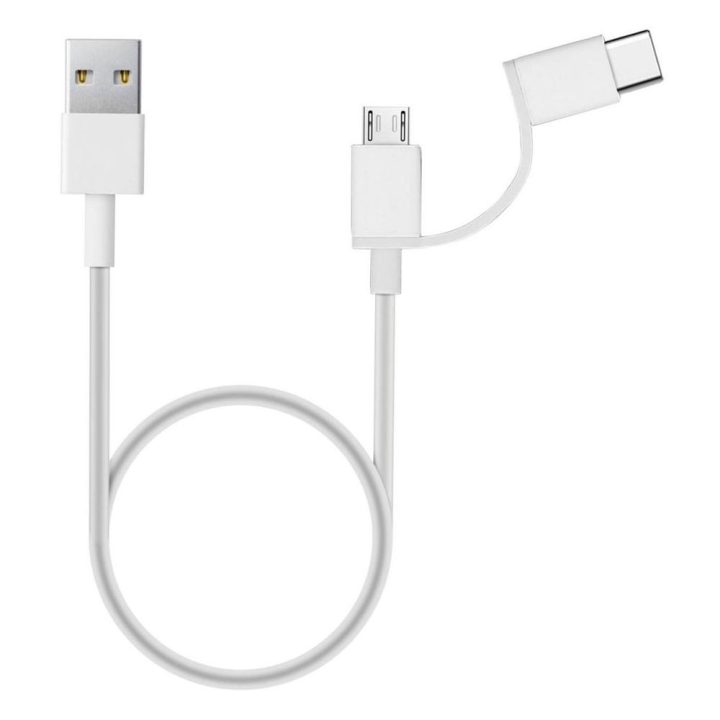 Cable micro USB-USB-C a USB tipo a Xiaomi 1m-macho-macho-blanco…
