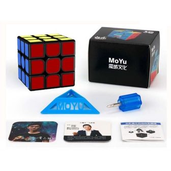 Cubo de Rubik Gan Moyu Meilong 3x3 magnético preto (3153)