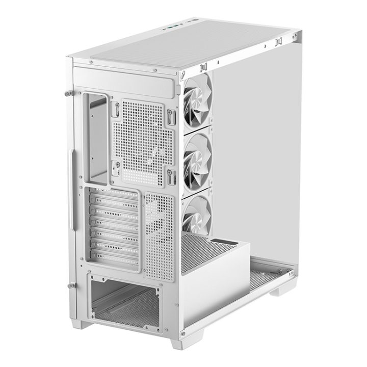 Gabinete de PC gaming ATX Deepcool CG580V2 vidro temperado branco…