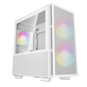 Deepcool CH360 ARGB White Tempered Glass Micro-ATX Gaming PC Case…