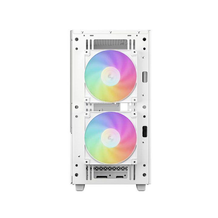 Deepcool CH360 ARGB White Tempered Glass Micro-ATX Gaming PC Case…