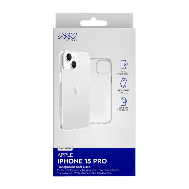 Capa Myway para Apple iPhone 15 Pro transparente (MWCRS0288)