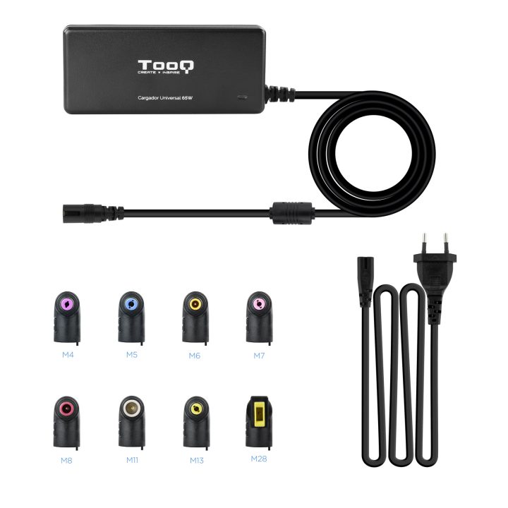 TooQ TQLC-65BS02AT adaptador e inversor de corriente Interior 65 W…