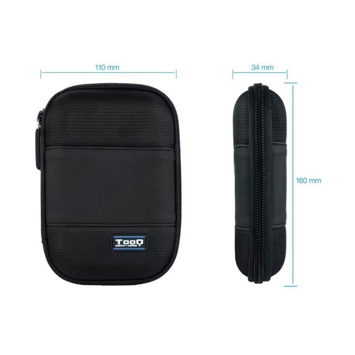 TooQ TQBC-E2501 capa para disco externo rígido Preto