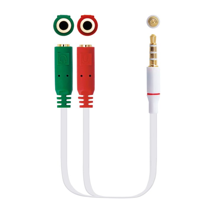 Nanocable Audio Adapter Cable 3.5/M 4pines - 2xJack 3.5/H 3pines…