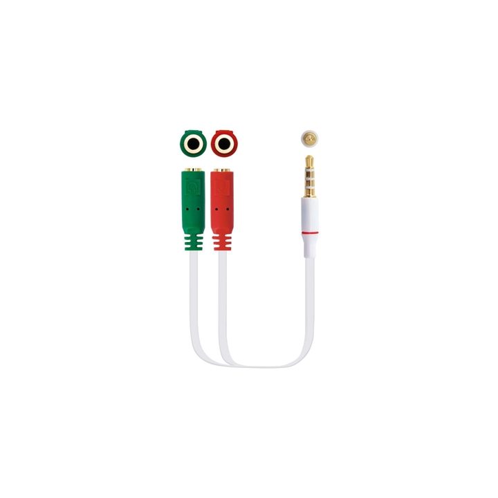 Nanocable Cabo adaptador de áudio Jack 3.5/M 4pines - 2xJack 3.5/H…