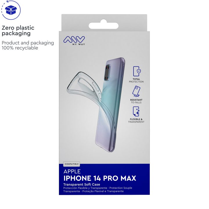 Carcasa Myway para Apple iPhone 14 pro max transparente (MWCRS0212)