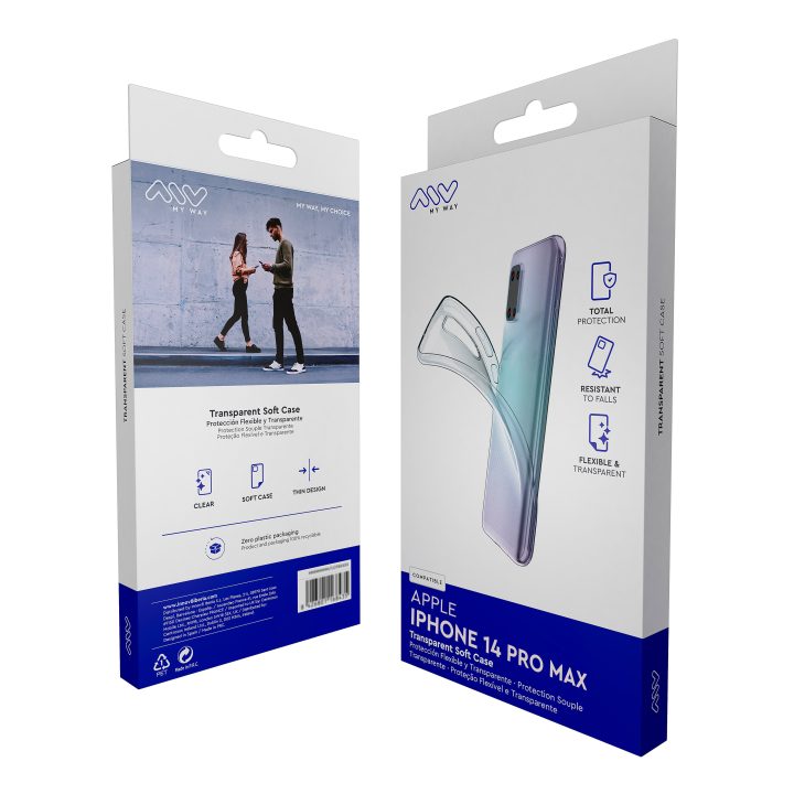Carcasa Myway para Apple iPhone 14 pro max transparente (MWCRS0212)