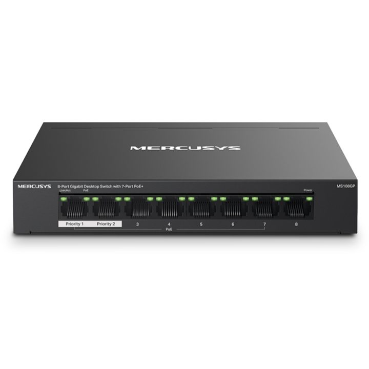 TP-Link Mercusys MS108GP switch Gestionado Gigabit Ethernet…