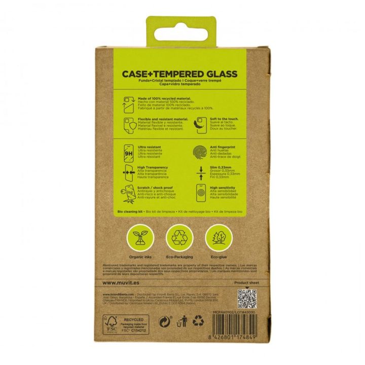 Capa Muvit recycletek para Apple iPhone 16 Pro transparente +…