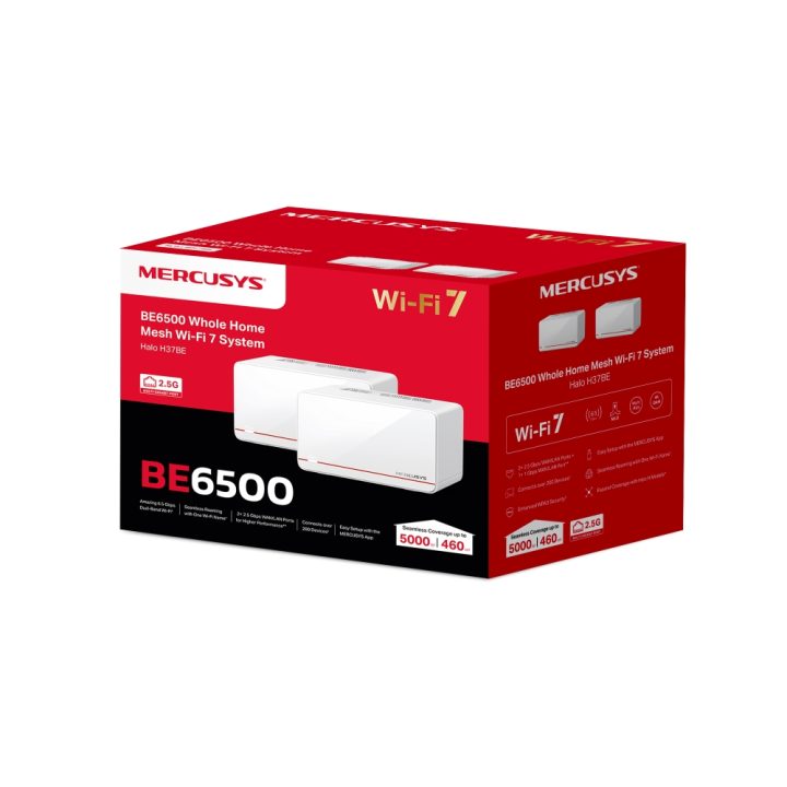 Sistema Wi-Fi mesh Mercusys Halo H37BE pack 2 (Halo H37BE(2-pack))