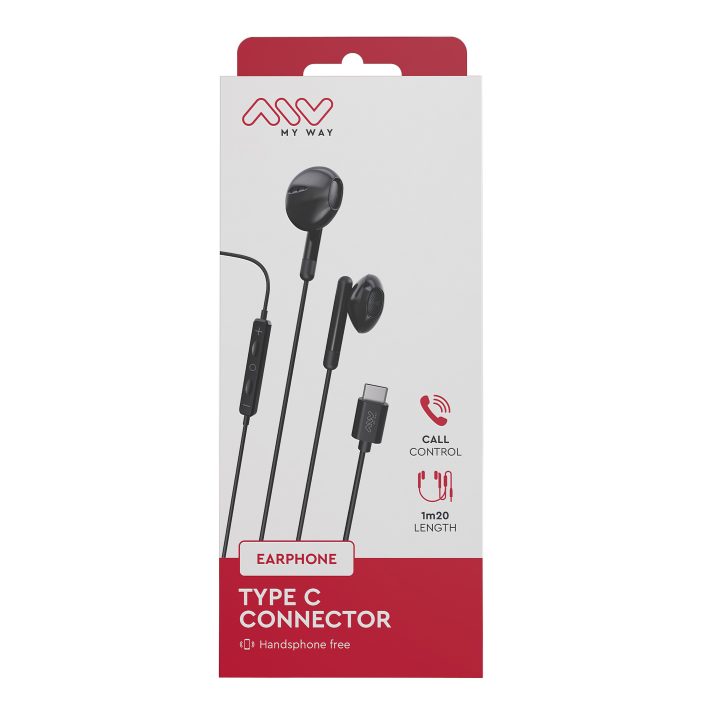 Myway MWHPH0033 Wired Headphones Black