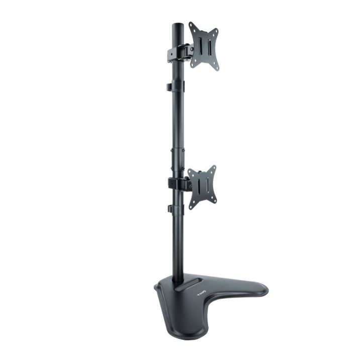 TooQ Suporte de secretária para 2 ecrãs 17"-32" verticais