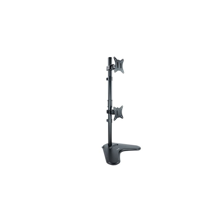 TooQ Suporte de secretária para 2 ecrãs 17"-32" verticais