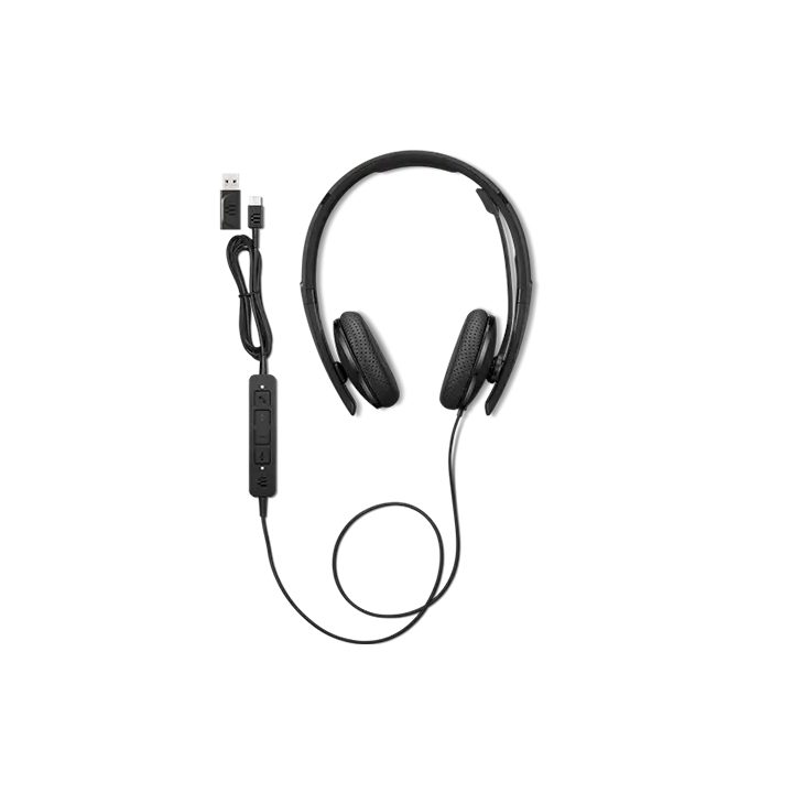 Lenovo 4XD1M39028 Headset Wired Over-Ear USB Type-C Black