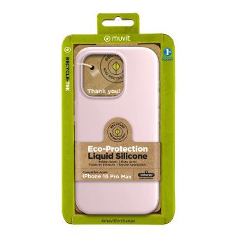 Funda Muvit recycletek liquid silicone para Apple iPhone 16 pro max…