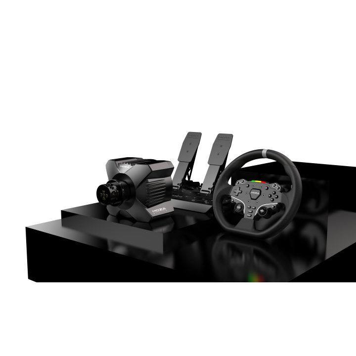 Moza Racing RS074 Steering Wheel and Pedals Set Black Bluetooth/USB PC