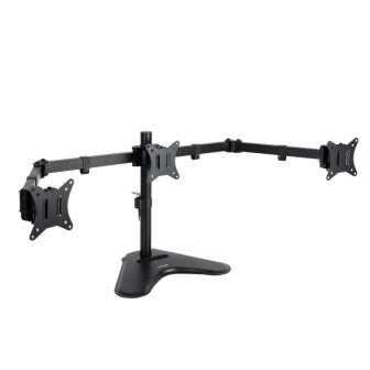 TooQ Soporte de Mesa para 3 Pantallas 17"-27", Negro