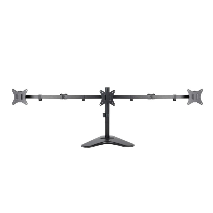 TooQ Suporte de Mesa para 3 Ecrãs 17"-27", Preto