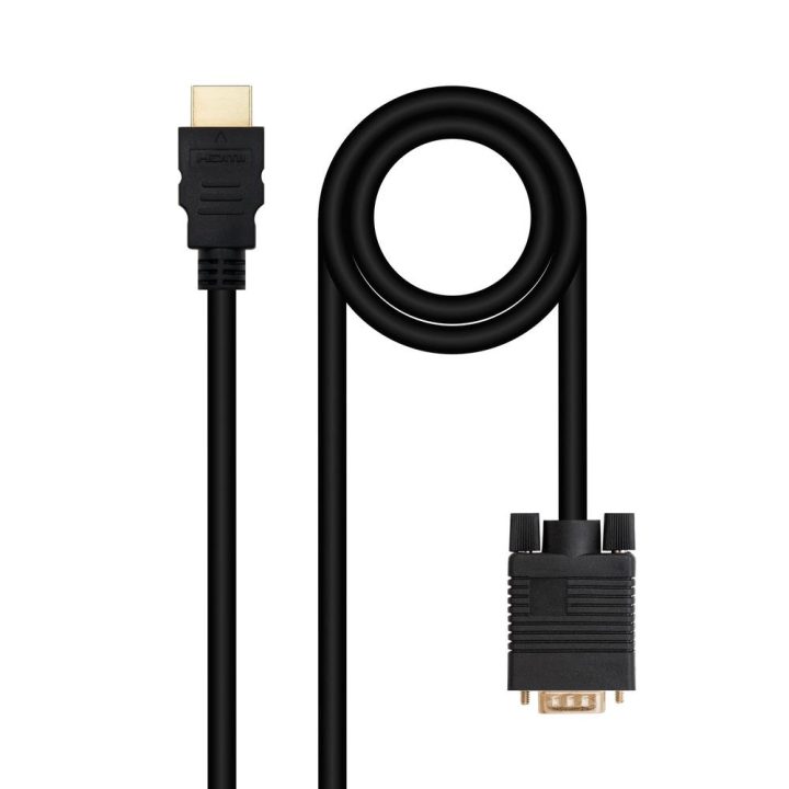 Nanocable Cabo Conversor HDMI para VGA, 1,8 m, Preto