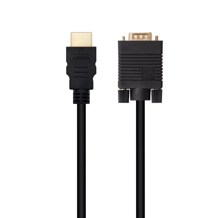 Nanocable Cabo Conversor HDMI para VGA, 1,8 m, Preto