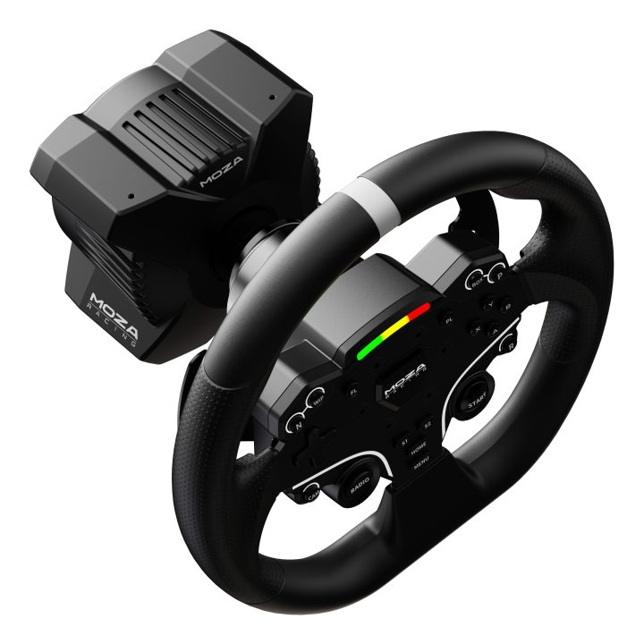 Moza Racing RS074 mando y volante Negro Bluetooth/USB Volante +…