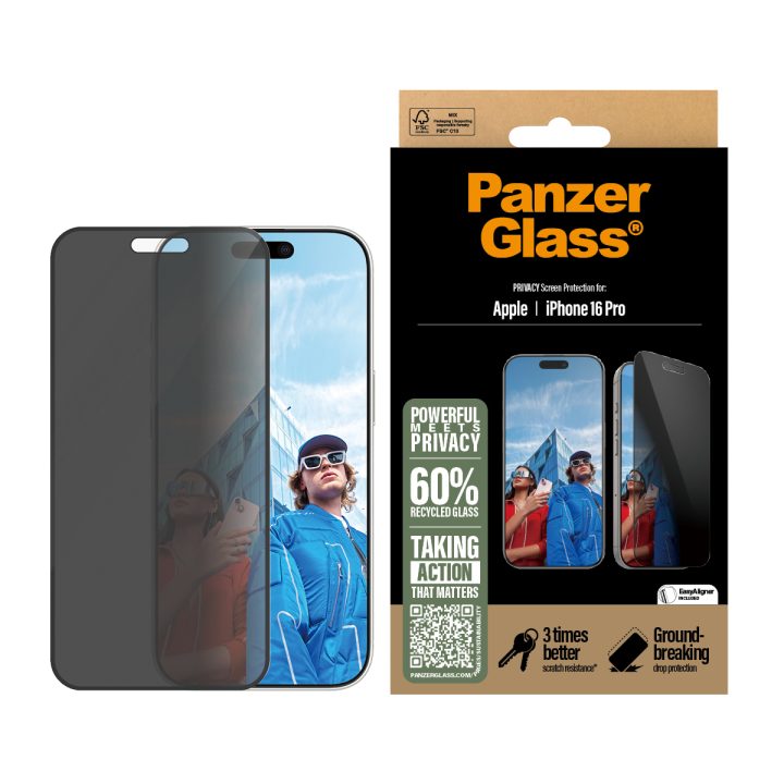 PanzerGlass ® 2-Way Privacy Screen Protector iPhone 16 Pro |…