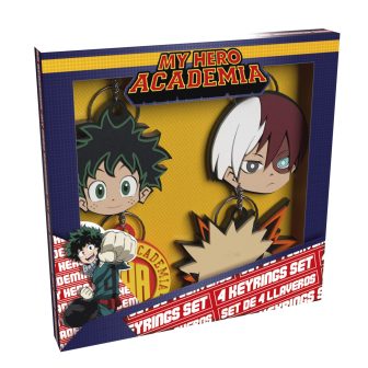 Cyp Brands My Hero Academia Keychain Set 4 Keychains (00KR04HA)