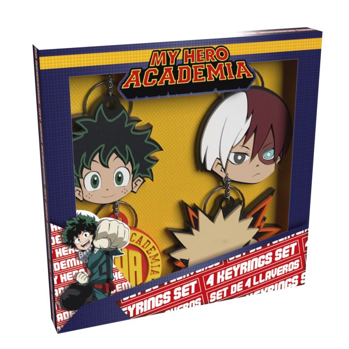 Cyp Brands My Hero Academia Keychain Set 4 Keychains (00KR04HA)