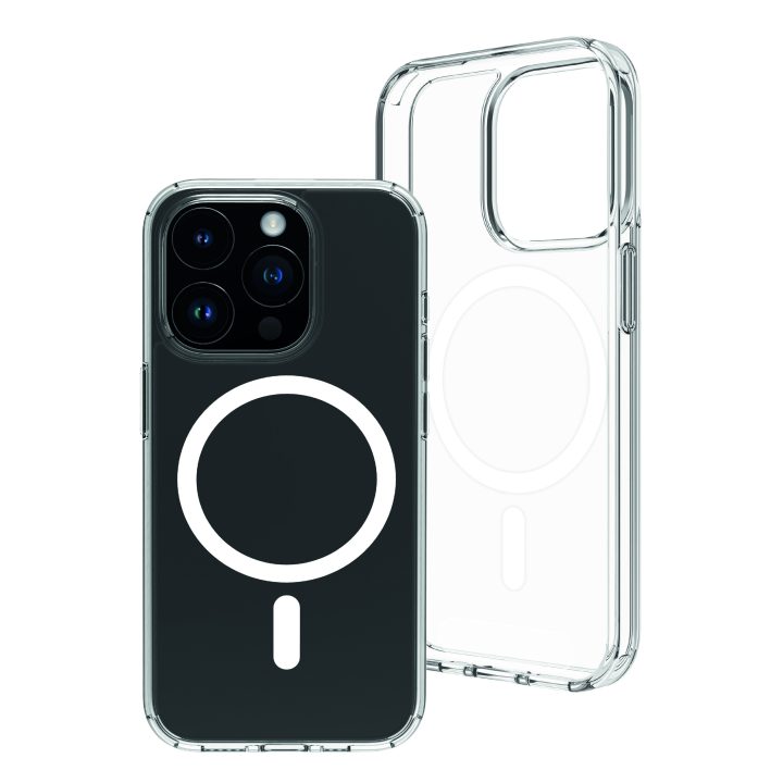 Muvit recycletek MagSafe Case for Apple iPhone 15 Pro Transparent…