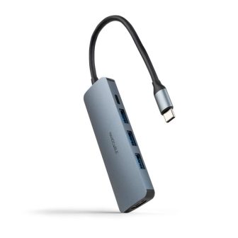 Nanocable Hub USB-C 5 en 1, Conversor USB-C 3.1 a 3xUSB-A 3.0 + USB-C…