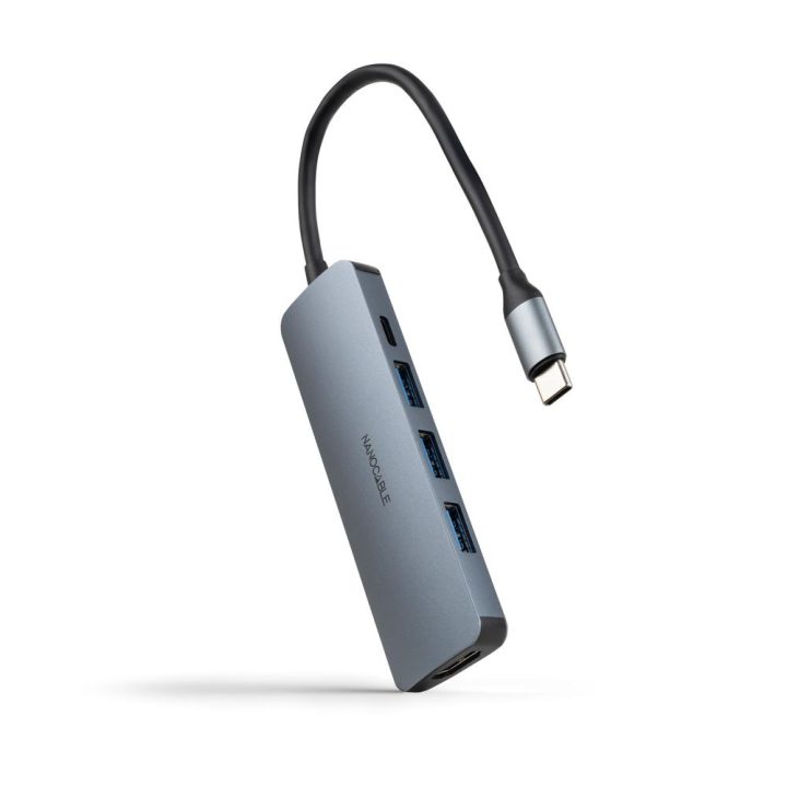 Nanocable Hub USB-C 5 em 1, Conversor USB-C 3.1 para 3xUSB-A 3.0 +…