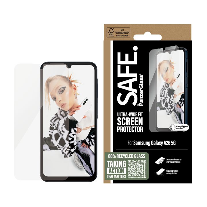 PanzerGlass SAFE. by ® Protetor de Ecrã Samsung Galaxy A26 5G |…