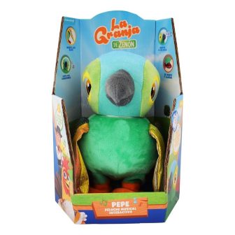 Bandai Red Interactive Plush Lorito Pepe 7 (80020X)