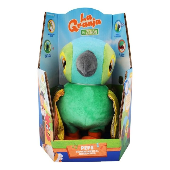 Bandai Red Interactive Plush Lorito Pepe 7 (80020X)