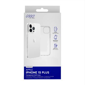 Myway Case for Apple iPhone 15 Plus Transparent (MWCRS0287)